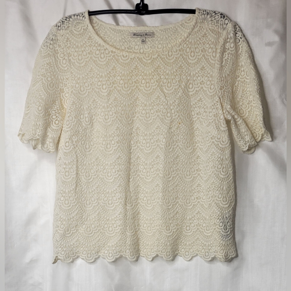 Broadway & Broome lace top